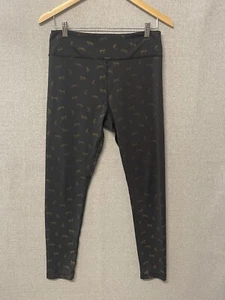 French Connection Women's Legging Pants Size Large Black Cheetah Graphic Print - Picture 1 of 13