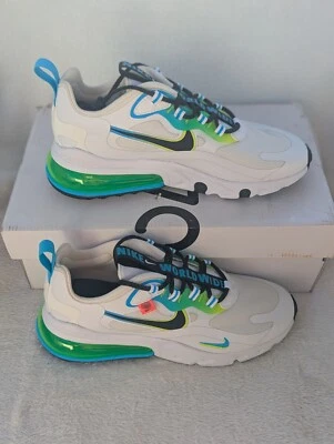 Size 6 Men's/8 Women's Nike Air Max 270 React WW White/Black Fury Volt Sneakers - Image 1 of 4