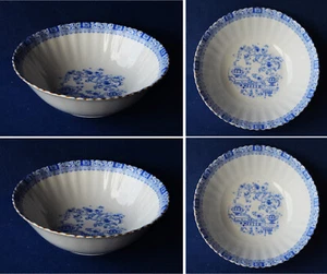 Seltmann China Blau Dorothea 2 Schüsseln 20 x 6,5 cm mit Golddekor - Bild 1 von 5