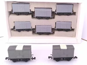 N Gauge LNER 12T Box Van Wagon 6 Pack - Picture 1 of 7