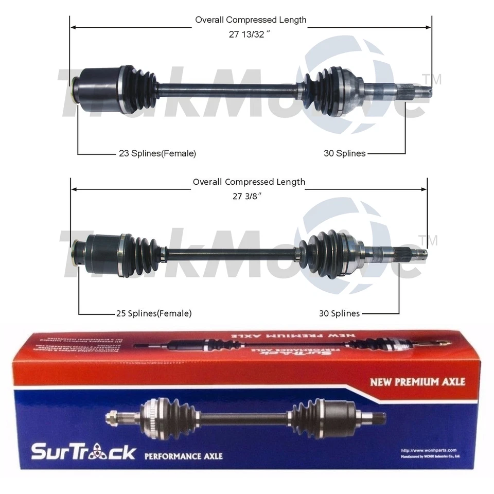 Juego de 2 ejes delanteros SurTrack CV para Subaru GL manual SOHC Foto 1 de 1
