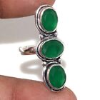 Green Onyx 925 Silver Plated Handmade Gemstone Ring Us 6 Modern Gifts Au H944