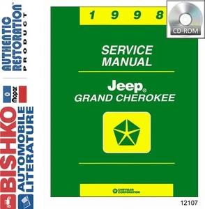 1998 Jeep Grand Cherokee Shop Service Repair Manual CD Engine Drivetrain Wiring - Picture 1 of 1
