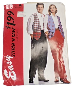 Vintage Sewing Pattern McCall's 6079 Stitch & Save - Size A (8-10-12) Cut - EASY - Picture 1 of 3