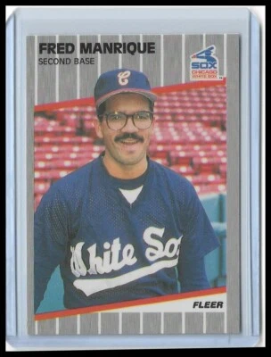 1989 Fleer Glossy - Fred Manrique #503 - Image 1 of 2