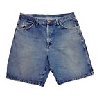 Vintage Wrangler Denim Shorts Relaxed Fit Blue Mens 36W 9L Jean Shorts Jorts