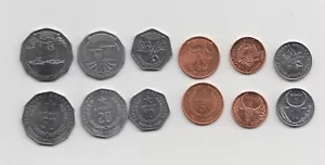 MADAGASCAR: Set di 6 monete -1, 2, 5, 10, 20, 50 Ariary 2003 - 2024 serie AU-UNC - Foto 1 di 1