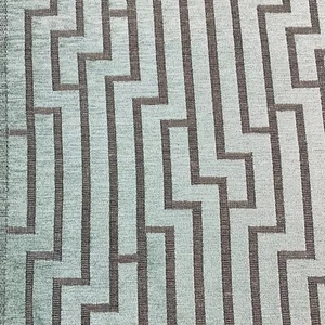ROBERT ALLEN GEOMETRIC GREEK KEY UPHOLSTERY FABRIC  RITZY / DEW BY THE YARD - Picture 1 of 5