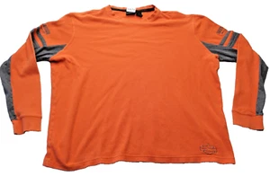 Harley Davidson Orange Langarm Pullover Shirt Herren XL - Bild 1 von 11