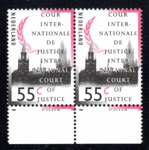 1989-94 Nederland SC# O48 - Peace Palace, The Hague - Pair - M-NH - Picture 1 of 1