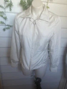Prada Beige Zip Front Jacket Woman’s Small/8 - Picture 1 of 11