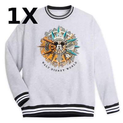 Sudadera Pullover Brújula Mickey Mouse Parques Disney Adulto 1X Disney World Foto 1 de 4