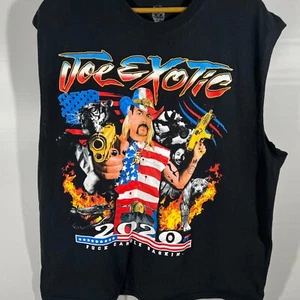 JOE EXOTIC For President F**k Carole Baskin ‘TIGER KING’ Cutoff T-Shirt XL - Picture 1 of 10