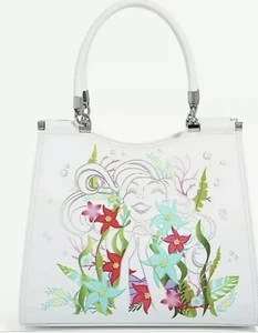 Danielle Nicole Disney’s The Little Mermaid Floral Satchel Bag~New - Picture 1 of 5