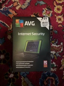 "AVG" INTERNET SECURITY SEALED BOX - 1 PC. - 1 Year  (Windows) - Picture 1 of 2