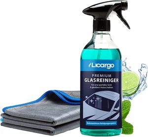 LICARGO® Scheiben Set - 2X Premium Carbontücher & Glasreiniger Auto (750Ml) - Fü - Bild 1 von 8