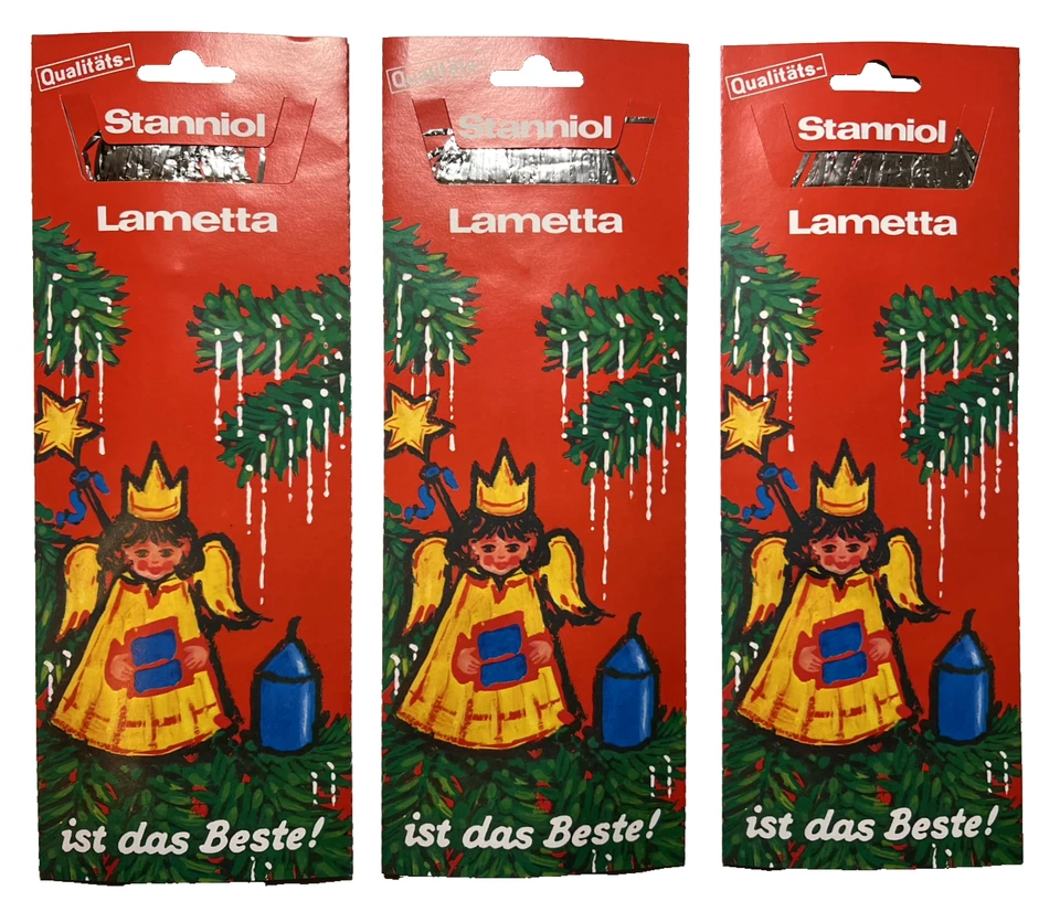 Original Stanniol Lametta Silber 3 Packungen (3 x 20g) - Bild 1 von 3