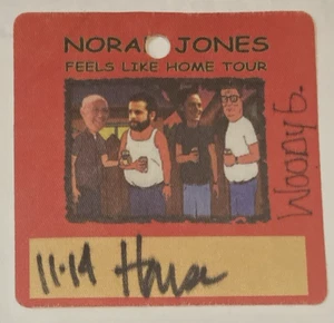 Norah Jones fühlt sich an wie Heimtour, Arbeiten, Foto oder Backstage Typ Pass WPA-5 - Bild 1 von 2