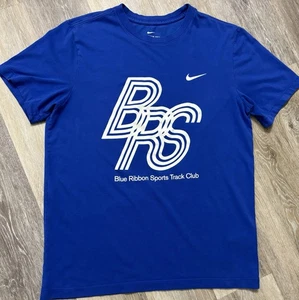 Nike Dri-Fit Blue Ribbon Sports Track Club T-Shirt Size Medium Blue - Picture 1 of 3