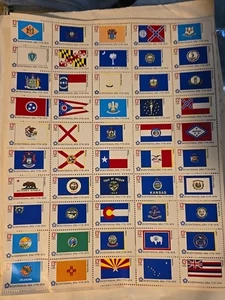 13¢  50 State Flags Mint Sheet MNH - Picture 1 of 2