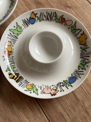 Eierbecher Ostern  Thomas Für Janosch u. Diogenes Verlag Tigerente 6 Stück - Bild 1 von 4