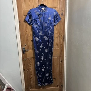 Authentic chinese mandarin oriental cheongsam qipao silk long dress - Picture 1 of 5