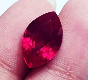 8 to 10 Ct Natural Ruby Marquise Shape Loose Gemstone Certified RL62 - Picture 1 of 8