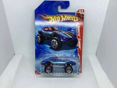 HOT WHEELS 2010 BLUE CORVETTE STINGRAY RACE WORLD JUNGLE #213 - Image 1 of 2
