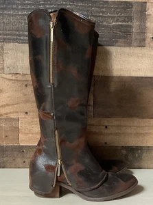 Donald J Pliner Devi Boots Olive Oiled Suede Sz 9M - Picture 1 of 11