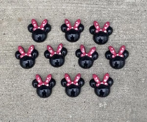 10 Stck. Minnie Maus Köpfe Flatback Harz Cabochon Scrapbooking Handwerk Zum Selbermachen - Bild 1 von 2