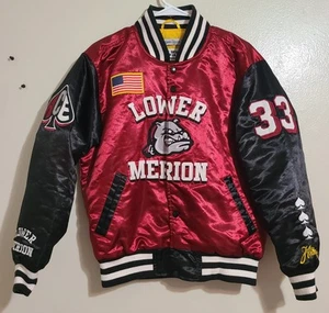Kobe Bryant Men's Headgear Classics Lower Merion High School Satin Jacket Size S - Picture 1 of 16