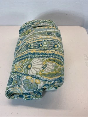 Funda nórdica Pottery Barn - Rosalie Paisley F/Q azul amarillo verde floral rara Foto 1 de 4