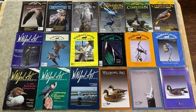 WILDFOWL CARVING magazines collecting competition art wood carve birds lot 38 Foto 1 de 2