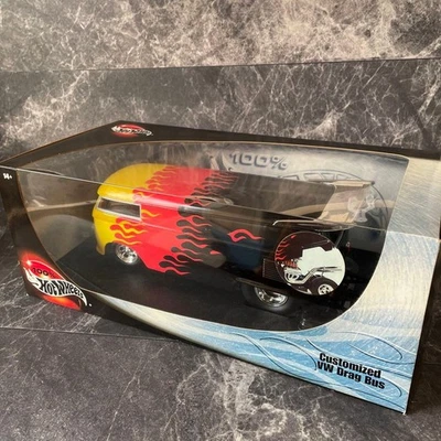 Hot Wheels Volkswagen Drag Bus échelle 1/18 modèle personnalisé neuf scellé - Photo 1/4
