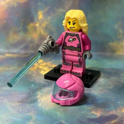 Lego Serie 6 Niña Intergaláctica Minifigura CMF 2012 Rosa Mujer Espacial Foto 1 de 4