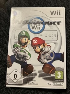 Nintendo Wii Mario Kart Game In Box & wheel - Picture 1 of 3