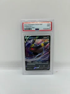 PSA 9 MINT 2022 POKEMON SWSH BLACK STAR PROMO #203 UMBREON V V HEROES TINS ENG - Picture 1 of 1