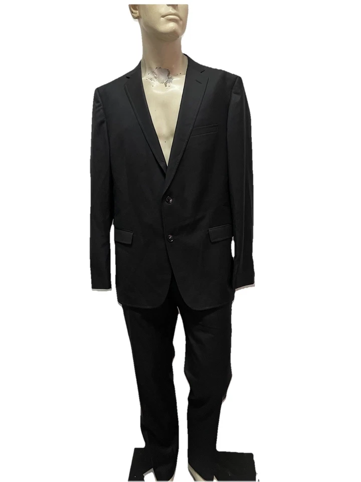 Abito Uomo Joop! 52 Nero Elegante Lana Vergine Made in Europe Completo Classico - Imagen 1 de 4