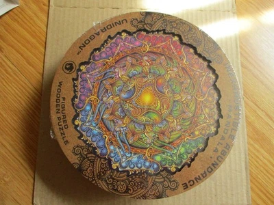 Unidragon Figured Wooden Puzzle Inexhaustible Abundance Mandala 350 PCS 13"x13" - Image 1 of 4