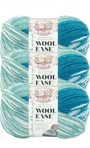 (Confezione da 3) Filato di Lana Marca Lion Ease Fair Isle, Acqua Chiara/Turchese,348 iarde/ciascuno - Foto 1 di 3