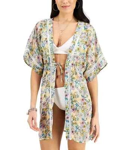 MSRP $38 Miken Juniors copri kimono stampa floreale multicolore taglia small - Foto 1 di 1