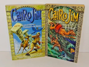 2 x Cairo Jim Books Geoffrey McSkimming and The Alabastron Of Forgotten Gods - Picture 1 of 20