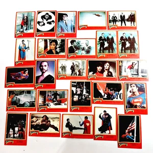 Vintage 1980 DC Comics Superman II 2 Trading Card Lot Christopher Reeve 25-pcs! - Picture 1 of 8
