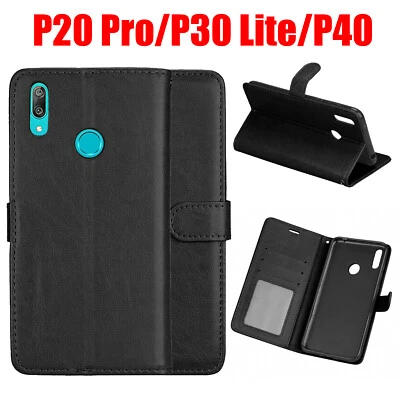 Phone Case For Huawei Mobile Smart 2021/P20 Pro/P30 Lite/P40 Leather Wallet Case - Image 1 of 4