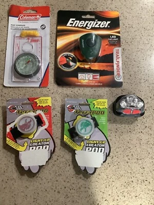 Lote de 5 vainas localizadoras de muñecas/bújula mapa coleman equipo camping/senderismo Foto 1 de 2