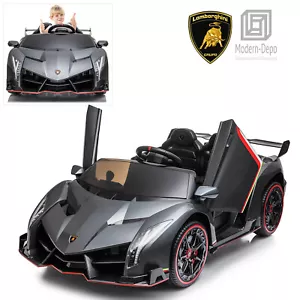 Lamborghini Veneno Ride On Car with Remote Control Music Electric Toy 12V Lights - Picture 1 of 36