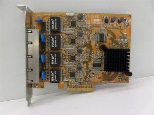 StarTech ST10000SPEX42 4-Port Gigabit Ethernet PCIe NIC Network Adapter Card - Picture 1 of 4