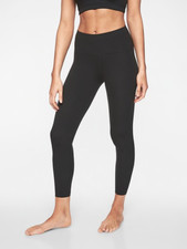 ATHLETA Elation 7/8 Tight Leggings XS | Black SOFT Powervita Yoga Workout NWT