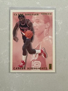 1993-94 Fleer Clyde Drexler Career Highlights #3 Portland Trail Blazers - Picture 1 of 2