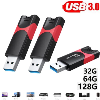 Lot 1-100Pack USB 3.0 Flash Drive Thumb Stick Memory Thumb Retractable Drive - Image 1 of 4